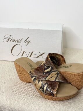 Onex Leather Python Snakeskin Slip On Wedge Brittany-2 Nordstrom